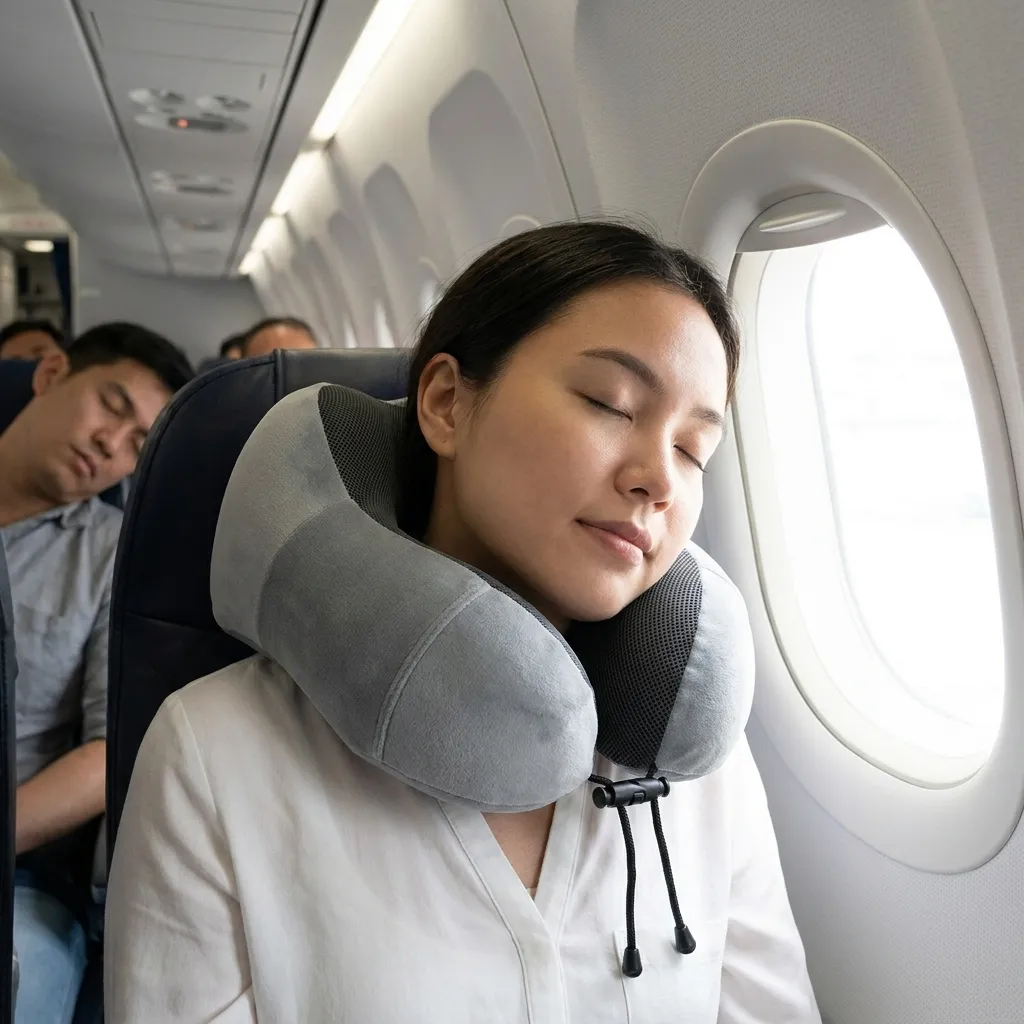 CozyAmy Reisekopfkissen mit U-förmigen Konturen