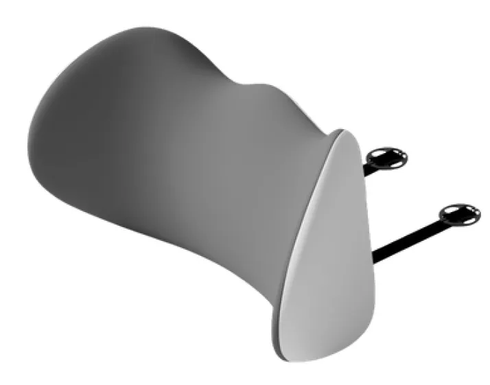 Ergonomisches Design der Autolendenstütze mit speziellen Becken- und Lendenwirbelsäulen-Ausrichtungszonen